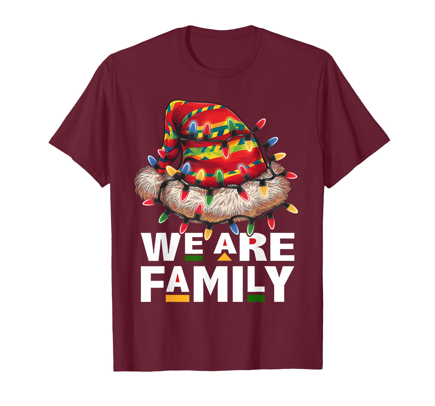We are Family African Dope Black Christmas Matching Family T-Shirt
