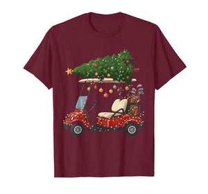 This is How I Roll Golf Cart Christmas Funny Sport Golfer T-Shirt