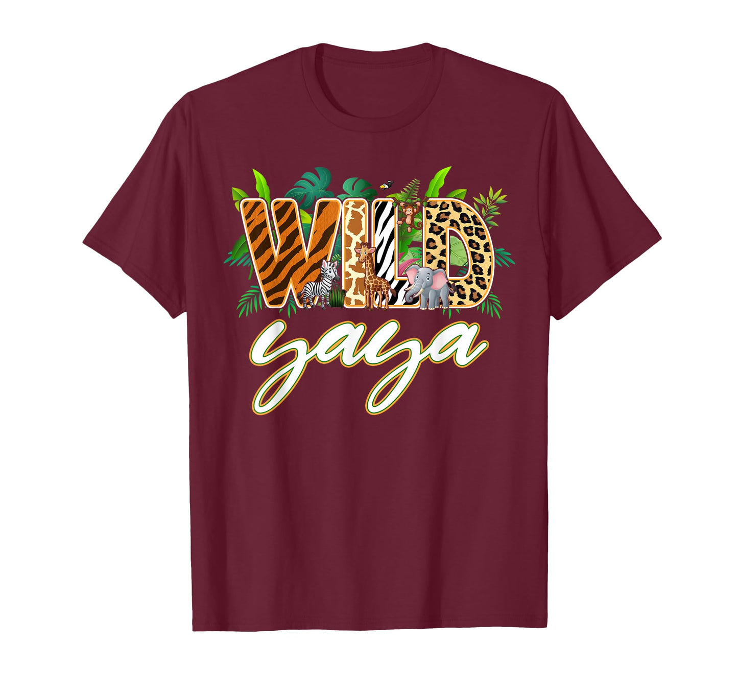 Yaya of The Wild One Zoo Birthday Safari Jungle Family T-Shirt