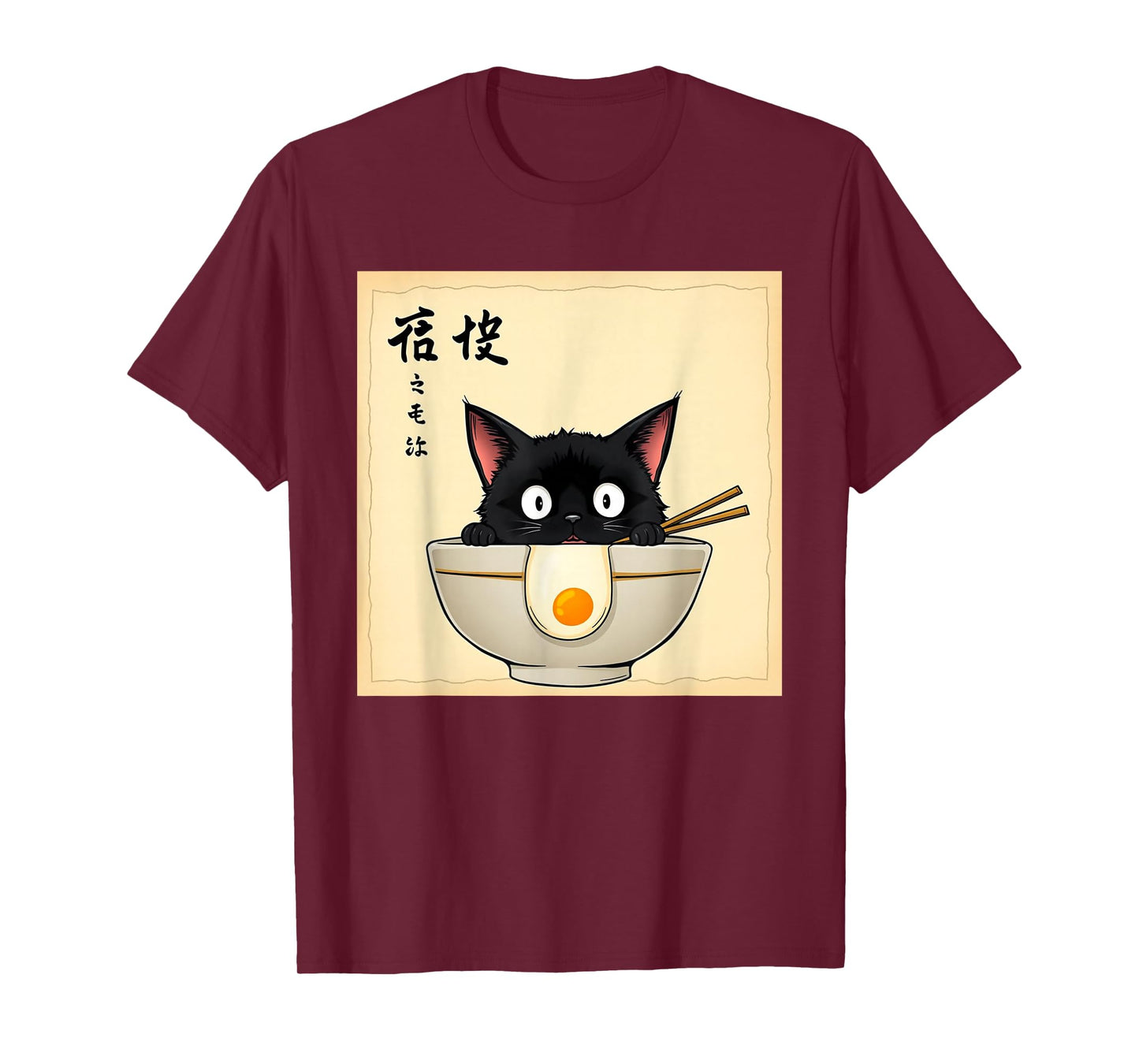 Cute Ramen Cat Kawaii Japanese Anime Cat Lover T-Shirt