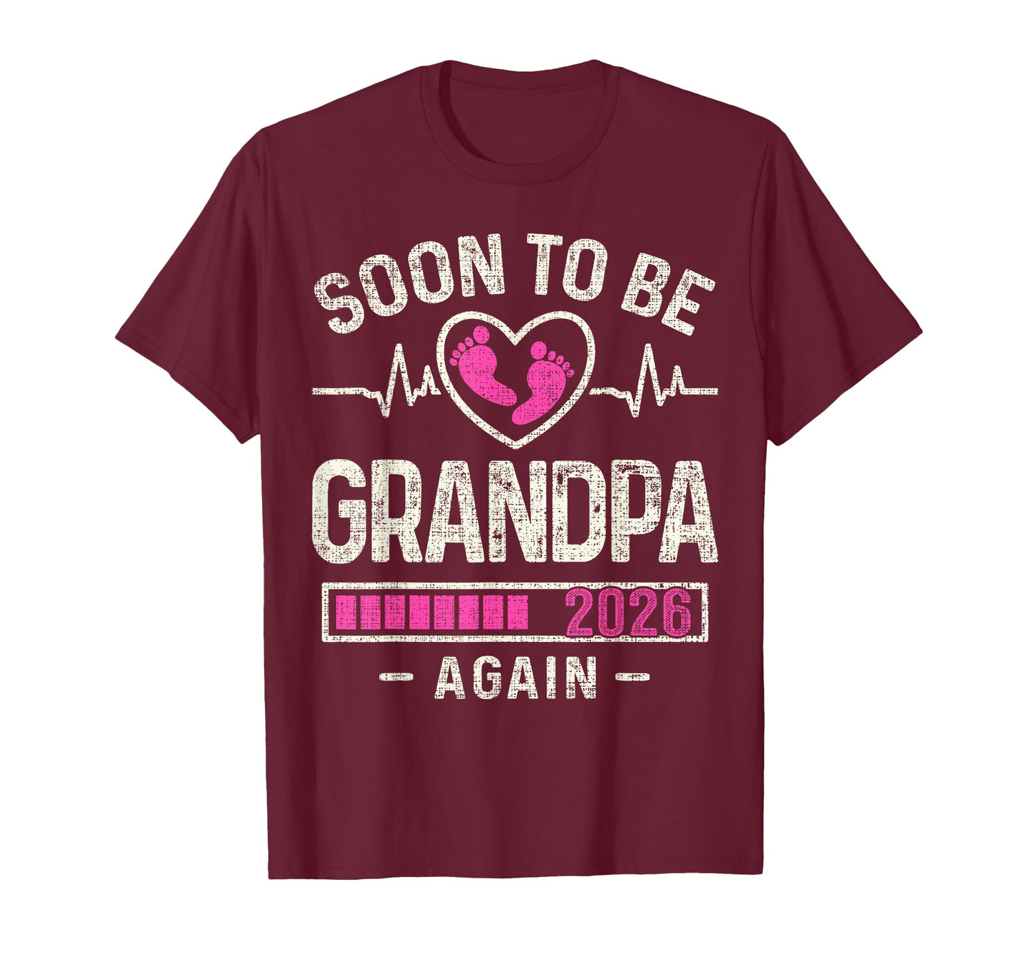 Soon to Be Grandpa Again 2026 Expecting Baby Grandfather T-Shirt