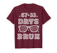 Funny 67 + 33 Days Bruh 100 Days of School Kids Boy Young T-Shirt