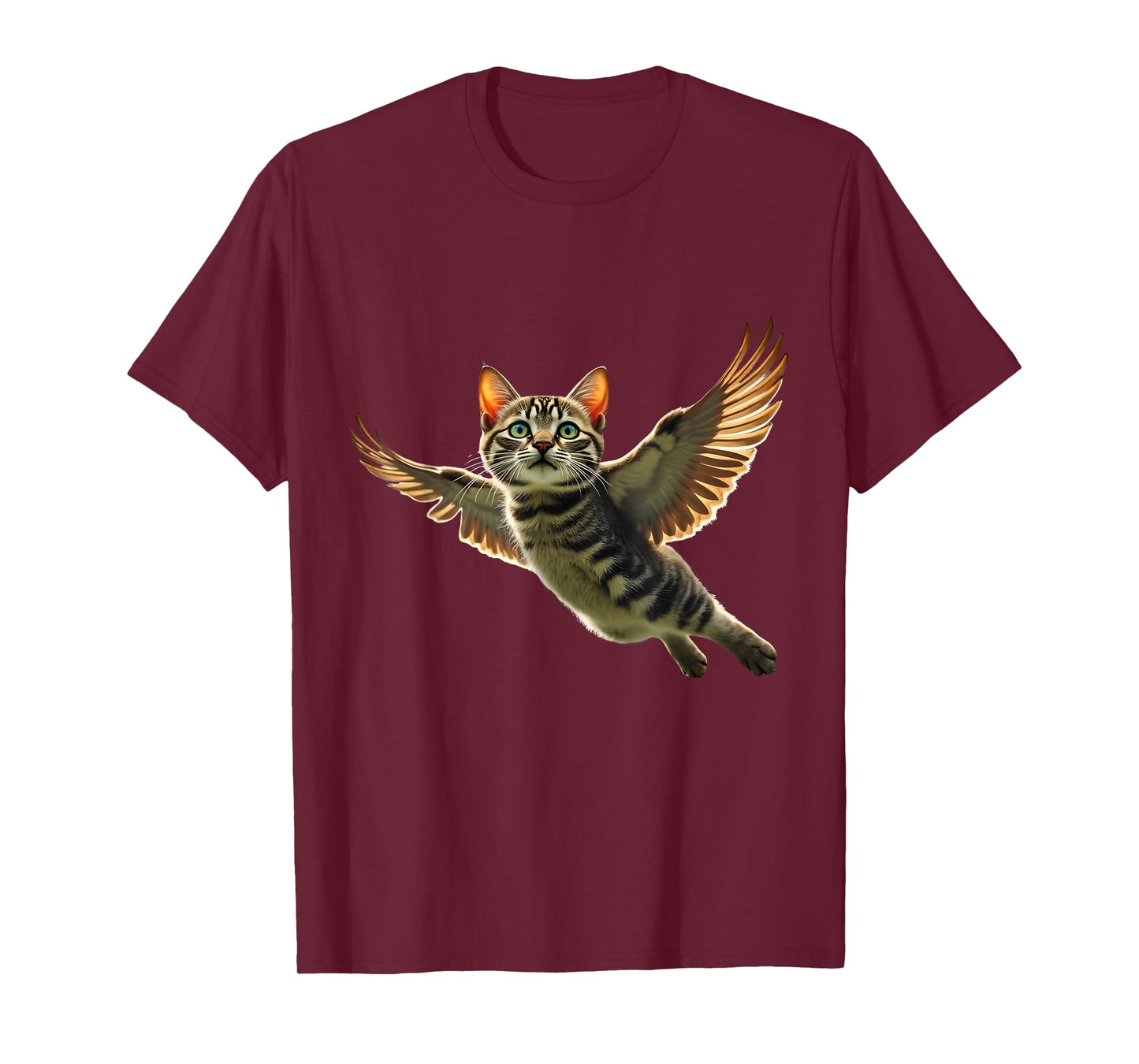 Flying Angel Cat Cute Fantasy Sky Cat Meme Gift Men Women T-Shirt