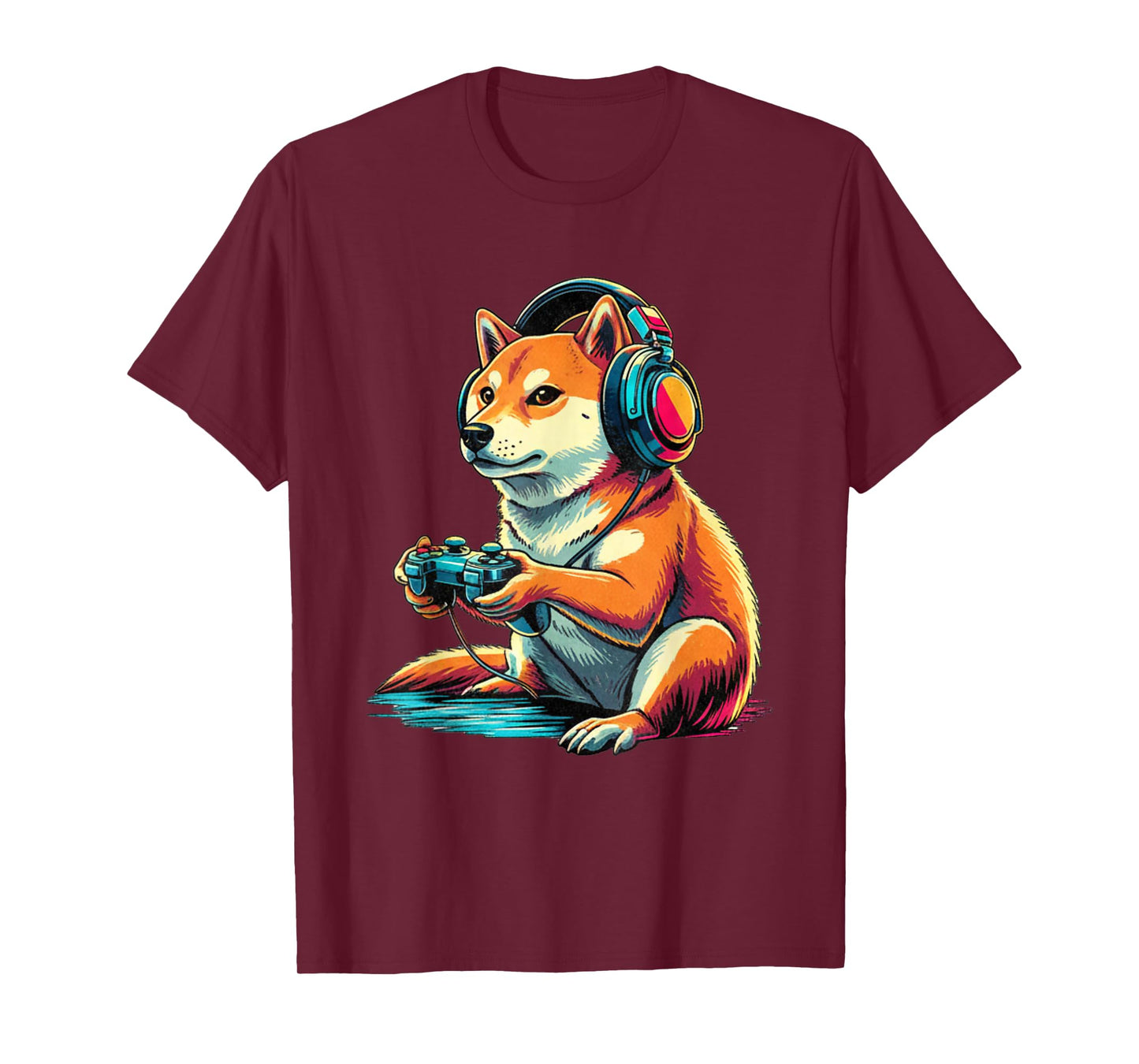 Shiba Dog Funny Video Games Shiba Dog T-Shirt