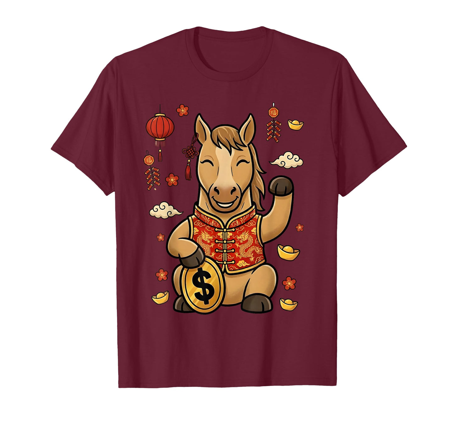 Zodiac Chinese New Year of The Horse 2026 Men Women Kids T-Shirt