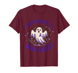 Leiomyosarcoma Awareness Boo Sheet Funny Ghost Halloween T-Shirt