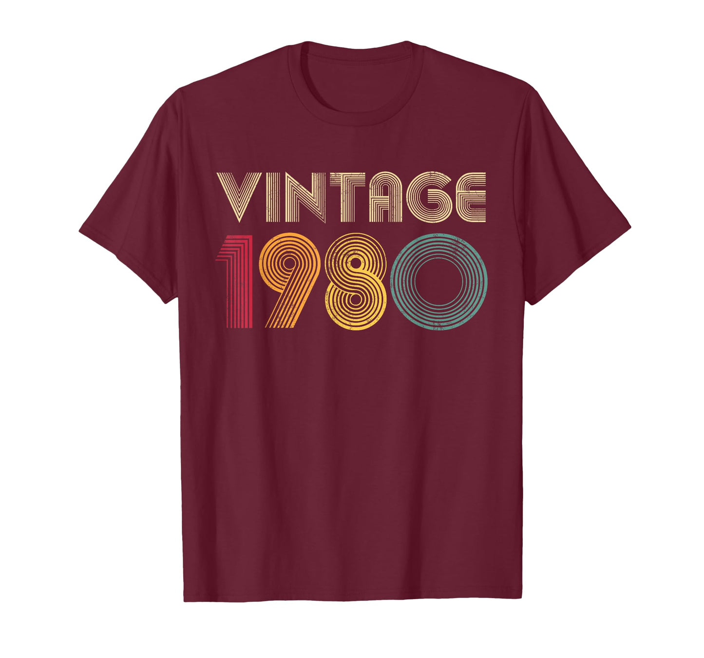 Vintage 1980 46th Birthday 46 Years Old Retro Men Women T-Shirt