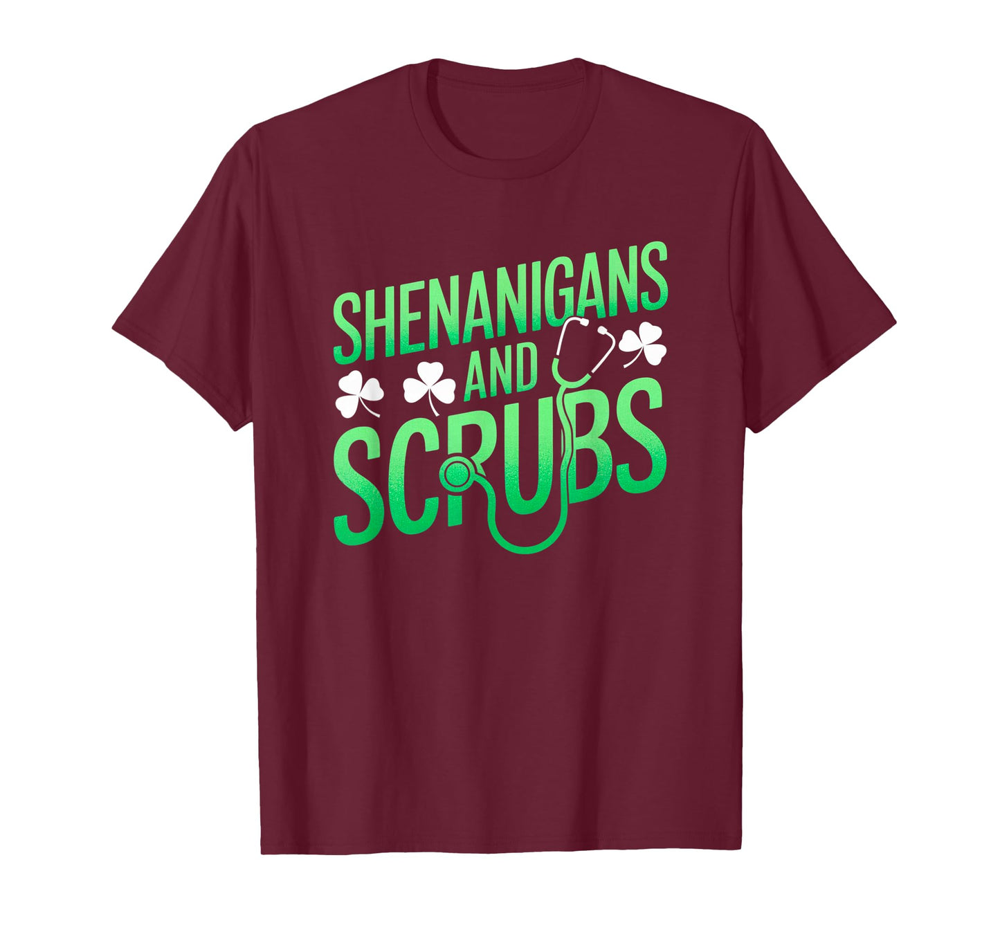 Nurse Shenanigans and Scrubs St Patricks Day Nursing Student T-Shirt