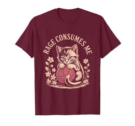 Cute Kitten | Rage Consumes Me T Shirt T-Shirt