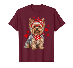 Yorkshire Terrier Valentines Day Dog Lover Heart T-Shirt