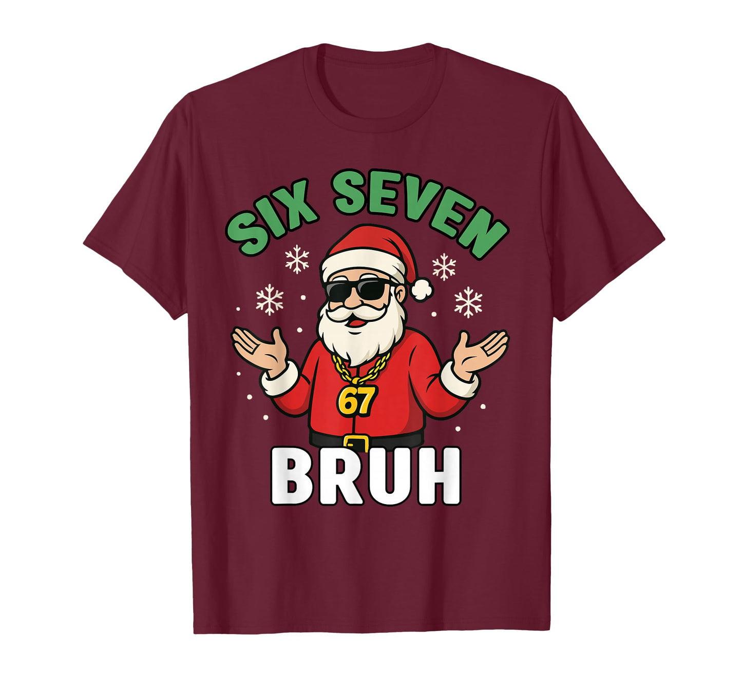 Six Seven 67 Christmas 6 7 Bruh Boys Kids 6-7 Meme Youth T-Shirt