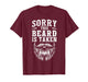Sorry This Beard is Taken Valentine Gift Heart Mens Vintage T-Shirt
