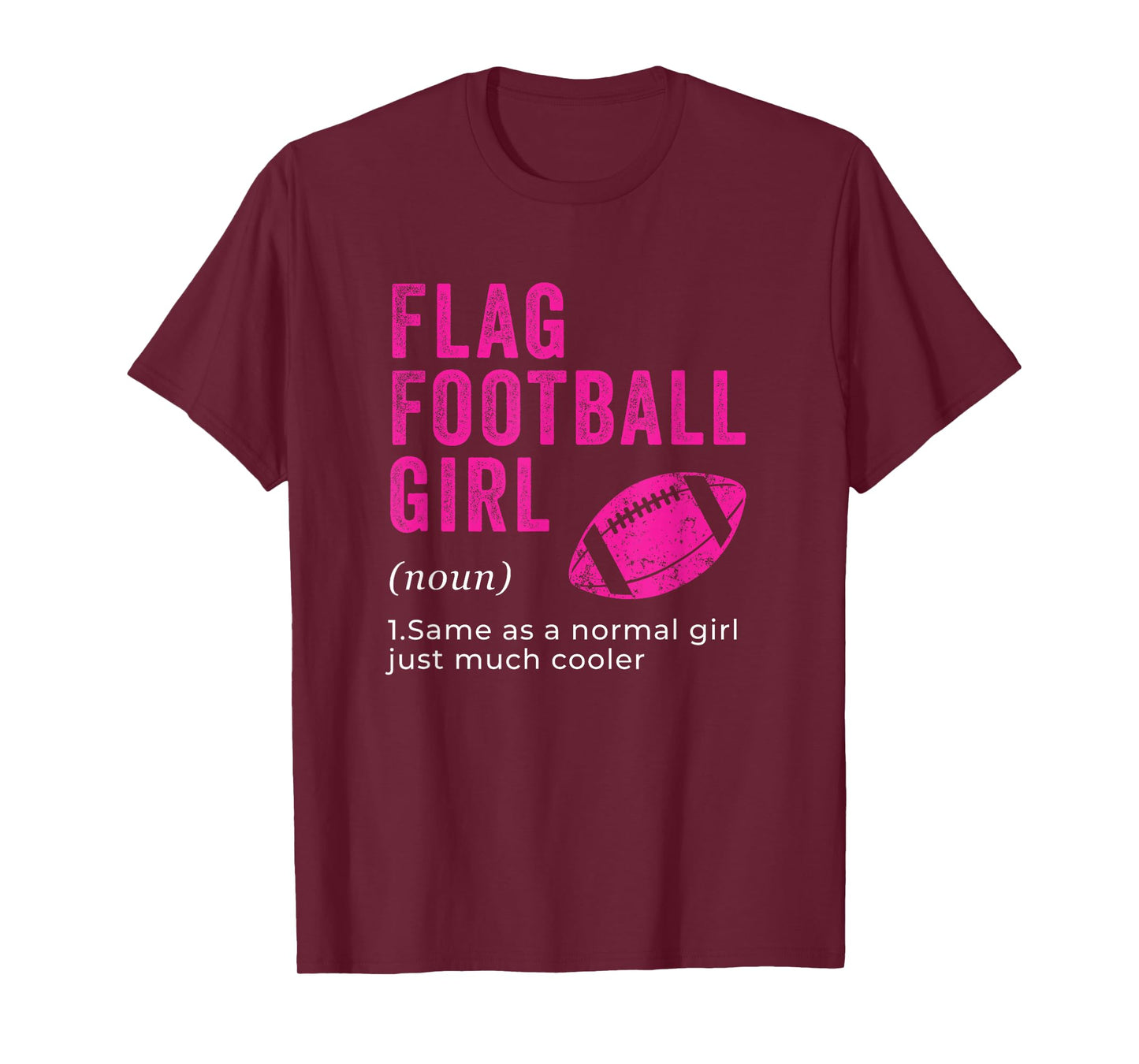 Flag Football Girls Sport Game Girl Women Players Outfit T-Shirt