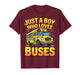 Just a Boy who Loves Buses School Bus T-Shirt