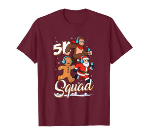 5K Squad Running Team Christmas Race Winter Athlete Vibe T-Shirt