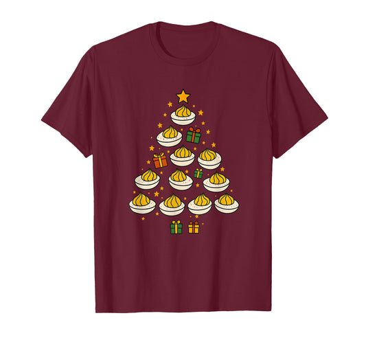 You Know Why I'm Here | Funny Deviled Christmas Eggs Tree T-Shirt