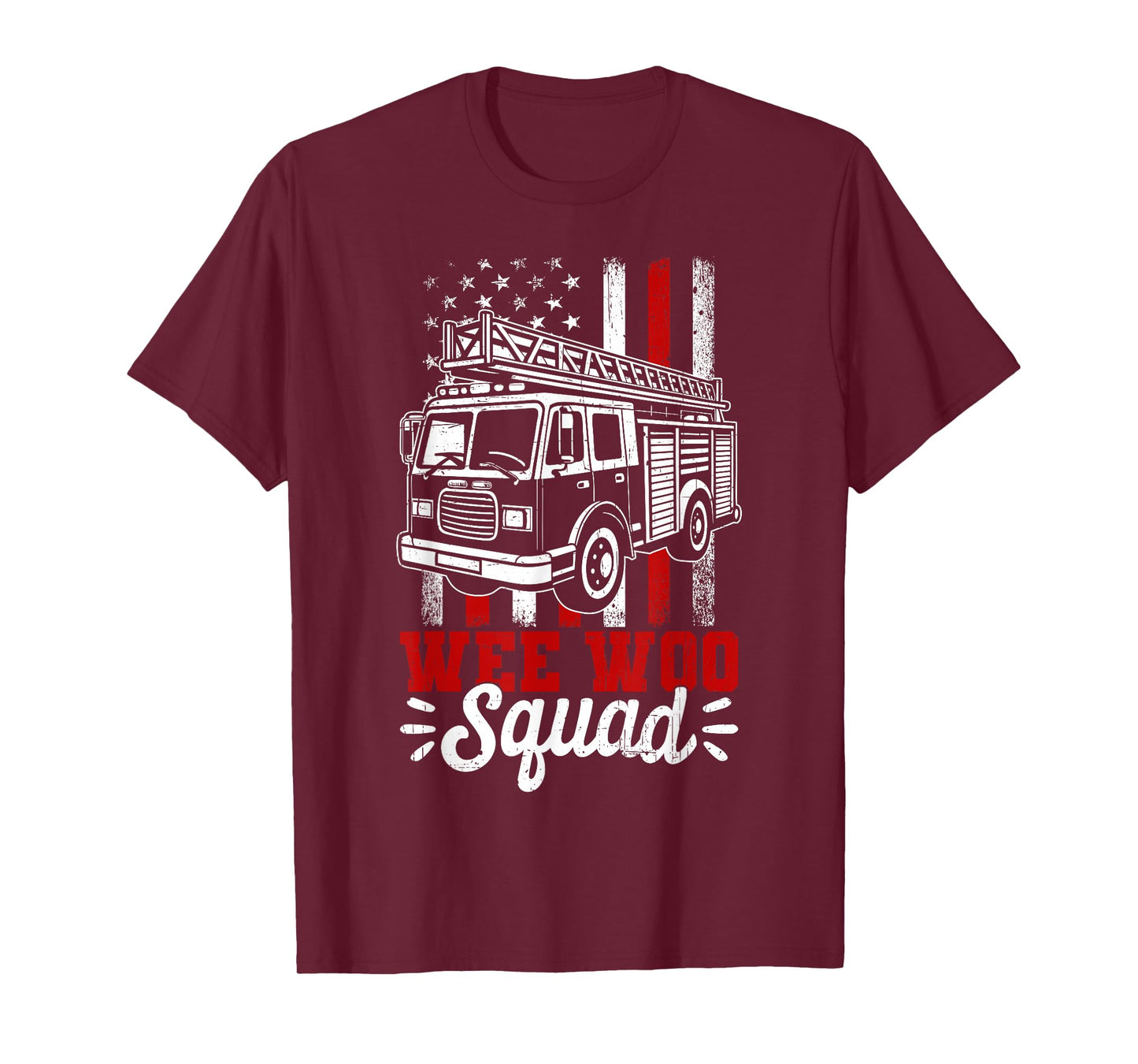 Funny Firefighter Shirt Men Women Kids Fire Truck Fireman T-Shirt