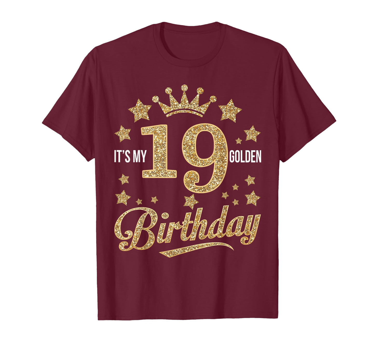 It's My 19th Golden Birthday 19 Year Old Bday Groovy T-Shirt