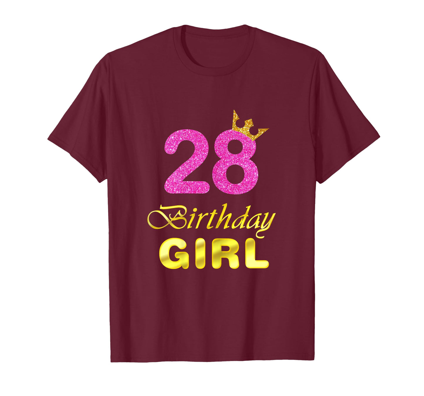 28th Birthday Gift Girl Princess Tee for 28 Years Old T-Shirt