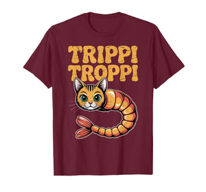 Trippi Troppi Shrimp Cat Italian Brainrot Retro 70s Meme T-Shirt