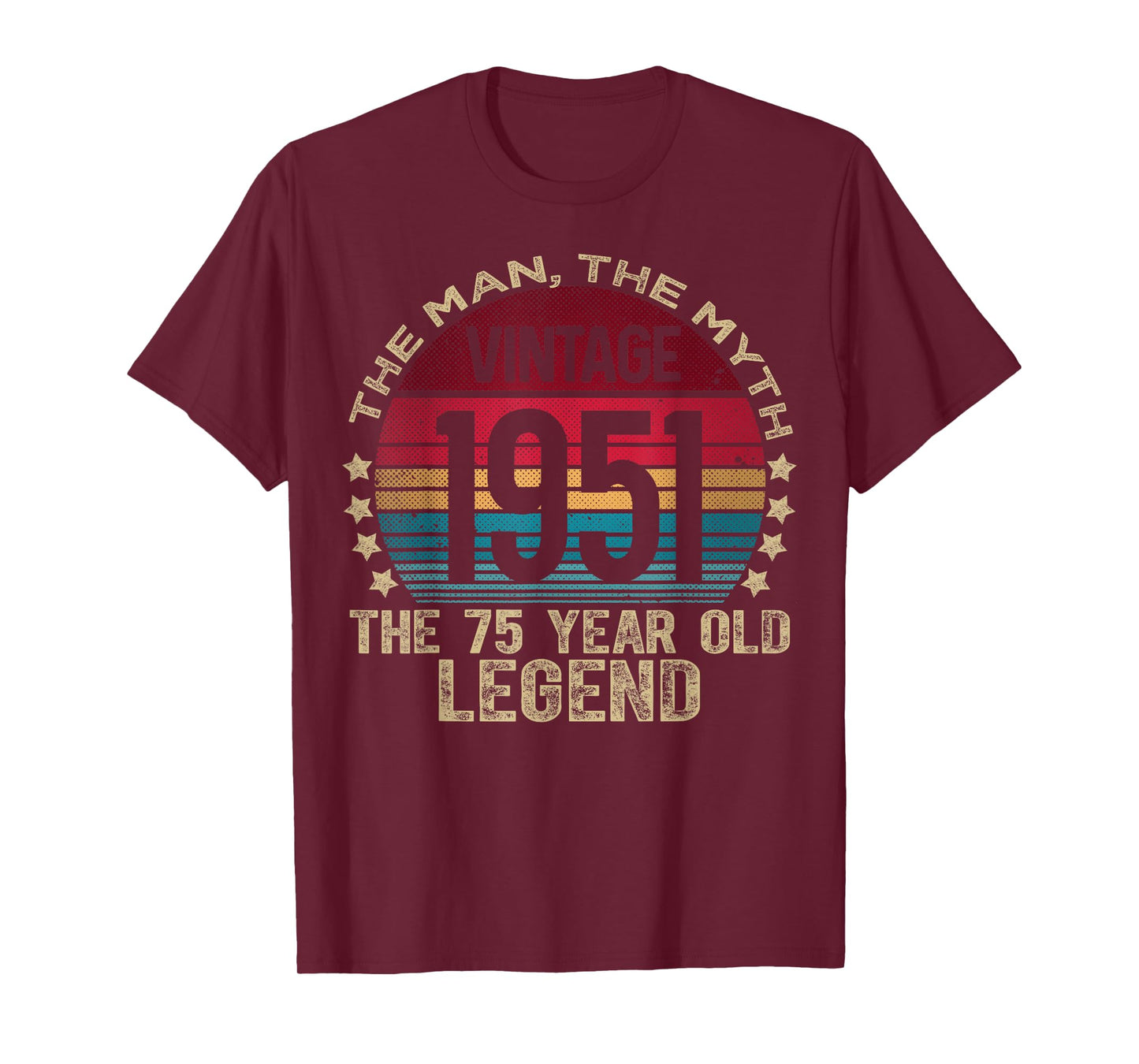 75 Year Old Gifts Vintage 1951 Limited Edition 75th Birthday T-Shirt