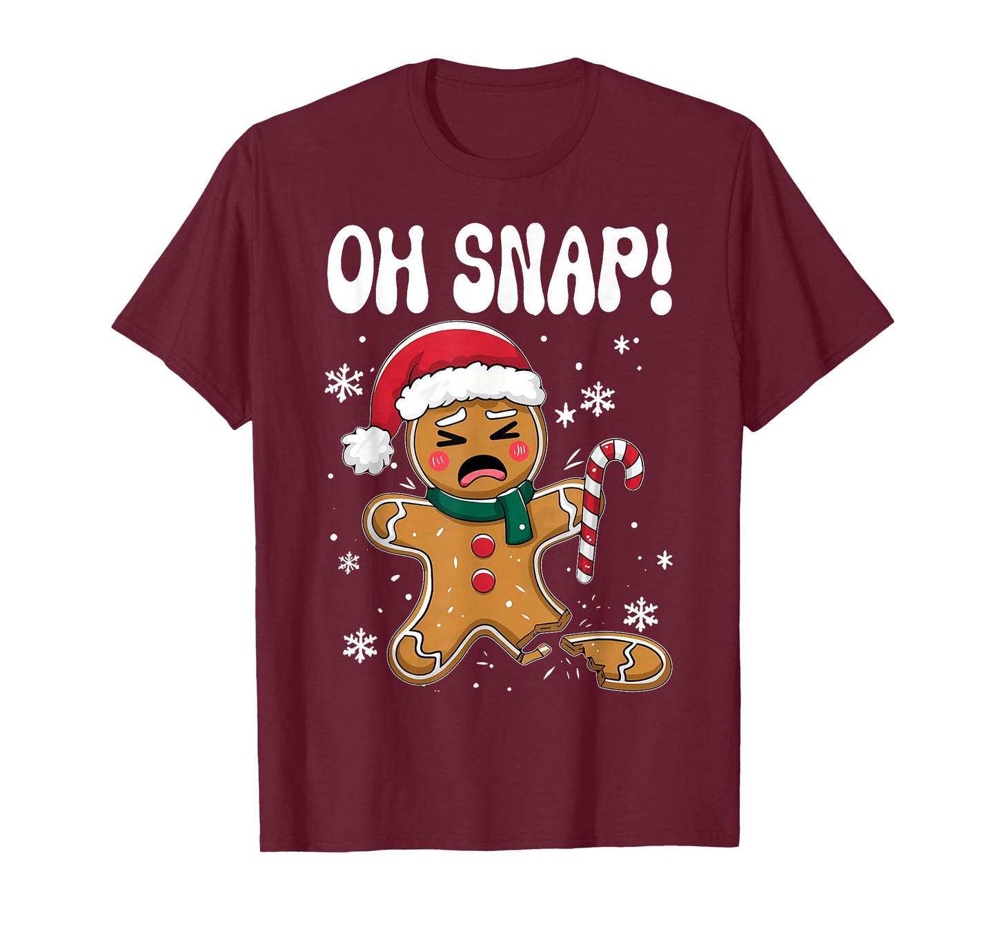 Gingerbread Man Oh Snap Christmas Funny Cookie Baking Gift T-Shirt