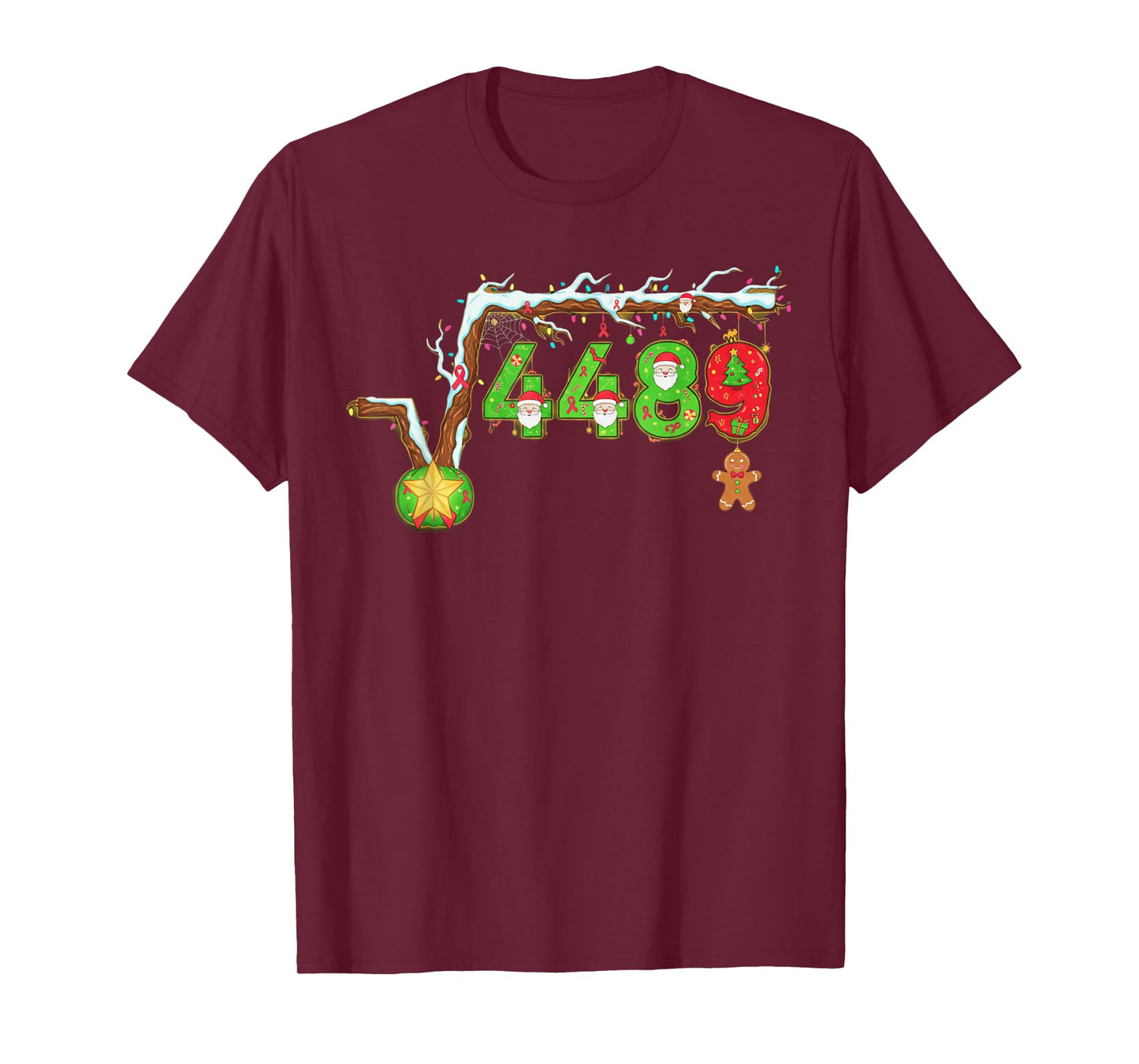 Funny Root Six Seven 67 Meme Funny Christmas Cookies Xmas T-Shirt