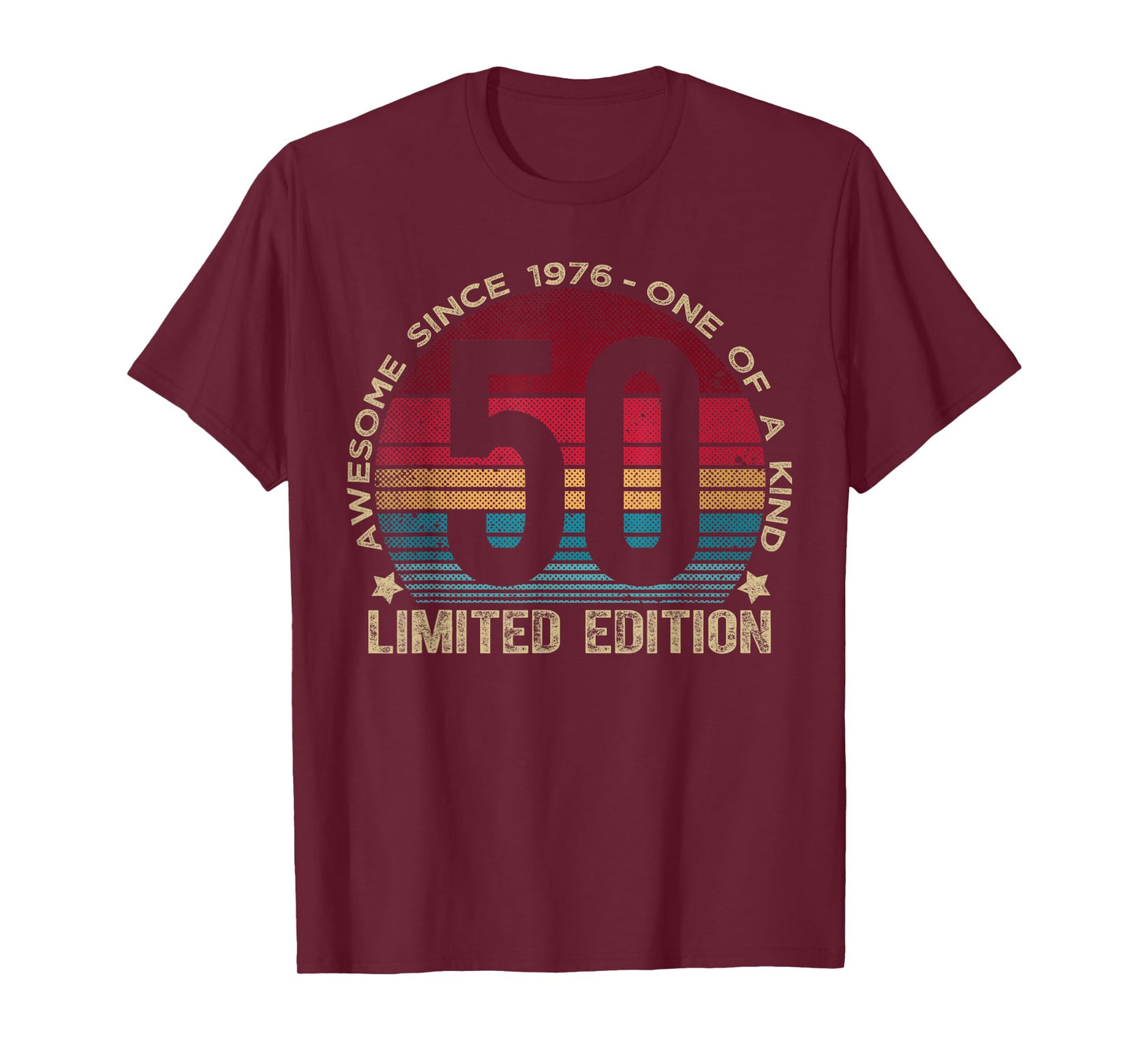 50 Year Old Gifts Vintage 1976 Limited Edition 50th Birthday T-Shirt