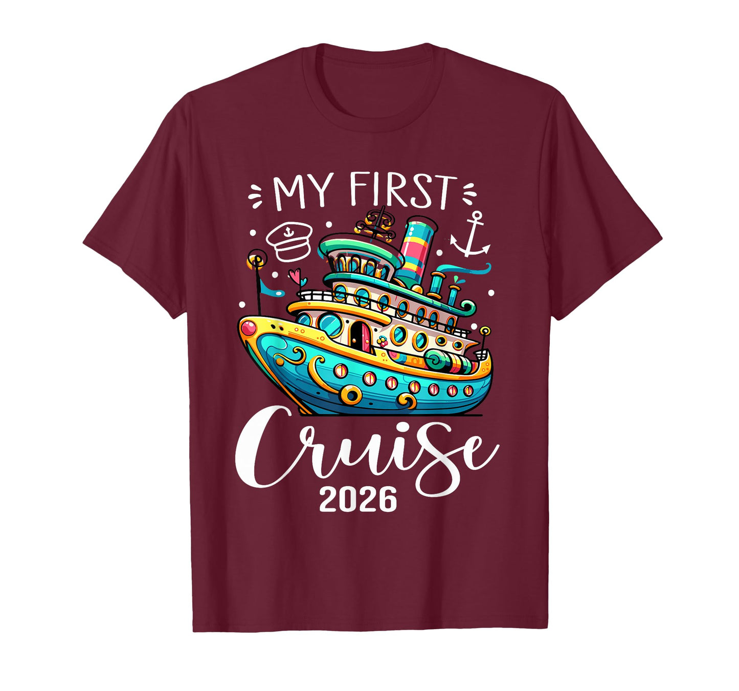 My First Cruise 2026 Cute Family Kids Cruising Vacation T-Shirt