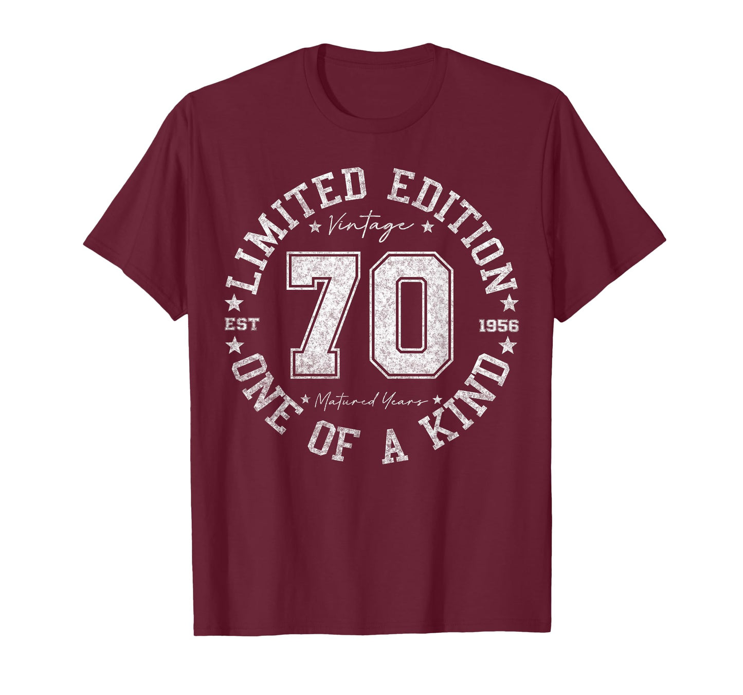 70 Year Old Gifts Vintage 1956 Limited Edition 70th Birthday T-Shirt