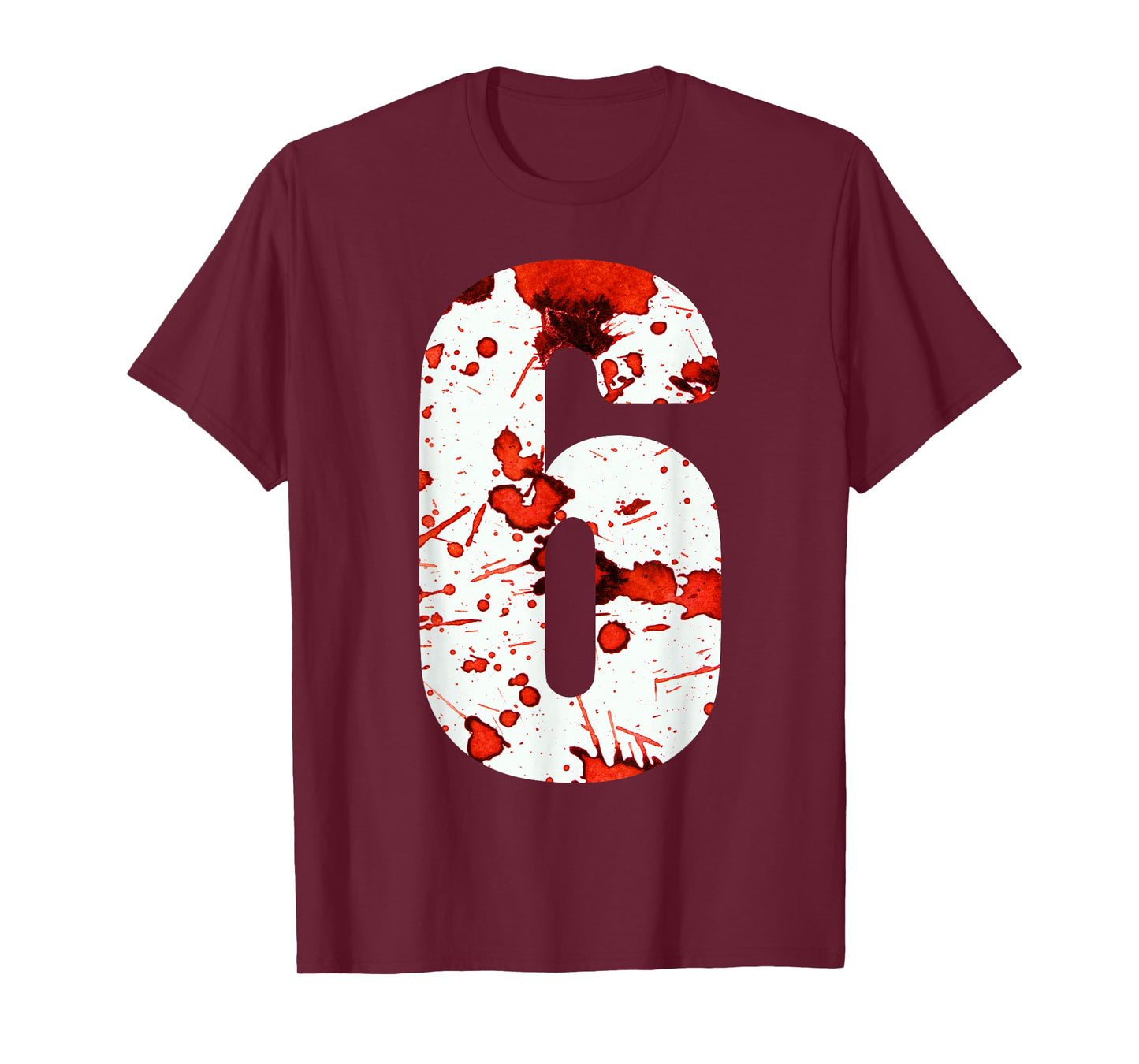 Fun Six Seven 6 7 Meme Design Couples Halloween Horror Blood T-Shirt