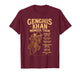 Genghis Khan Mongol Tour Vintage History Design T-Shirt