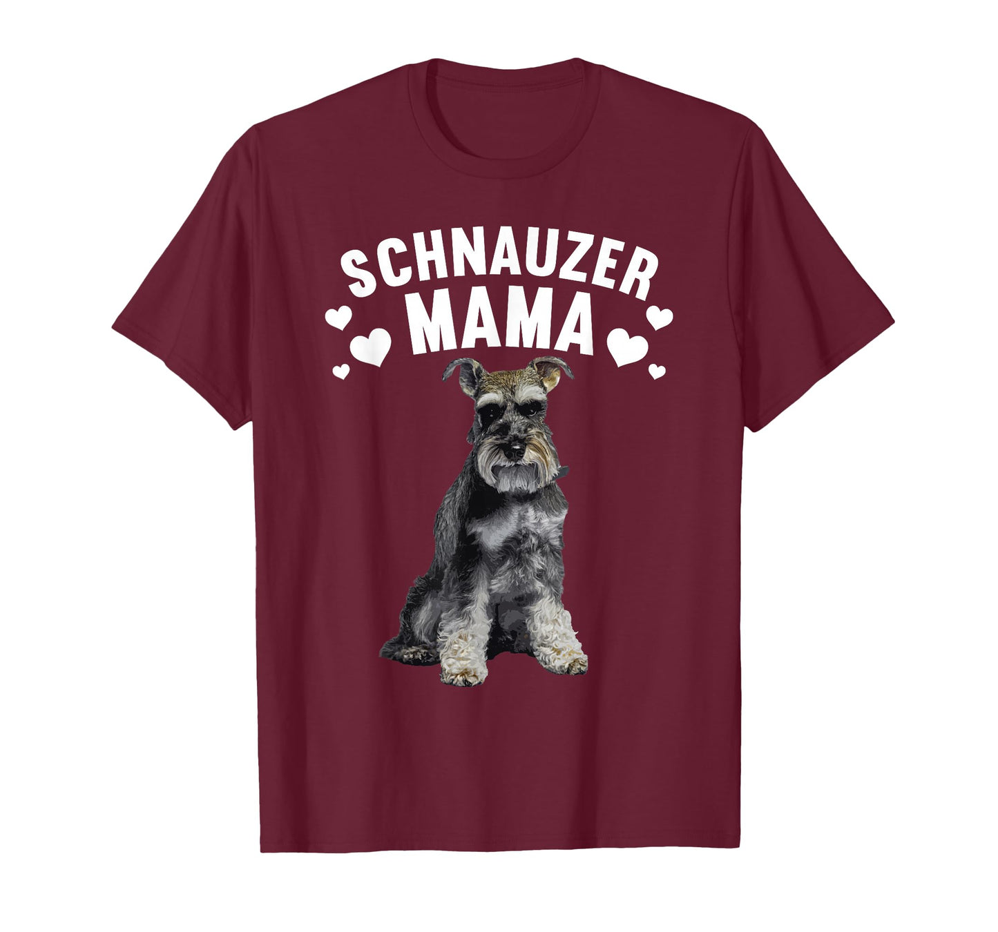 Funny Schnauzer Art for Women Girl Mom Schnauzer Dog Lover T-Shirt