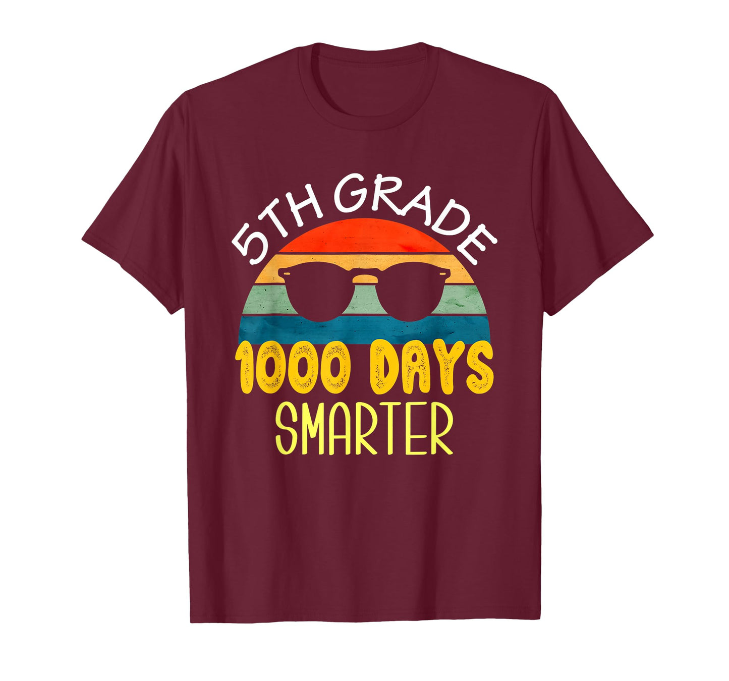 1000 Days Smarter Fifth 5th Grade Teacher Student 100th Day T-Shirt