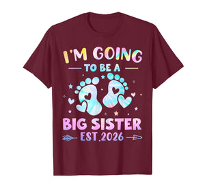 Soon to Be Big Sis Finally Going to Be Big Sister Est 2026 T-Shirt