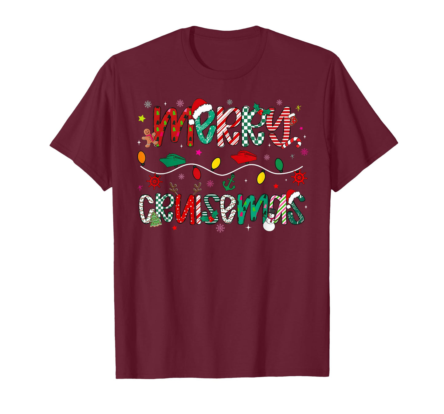 Funny Cruise Lover Merry Cruisemas Christmas Family Cruisin T-Shirt