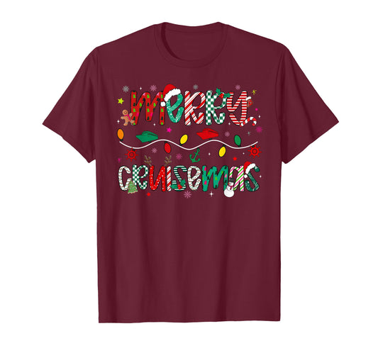 Funny Cruise Lover Merry Cruisemas Christmas Family Cruisin T-Shirt
