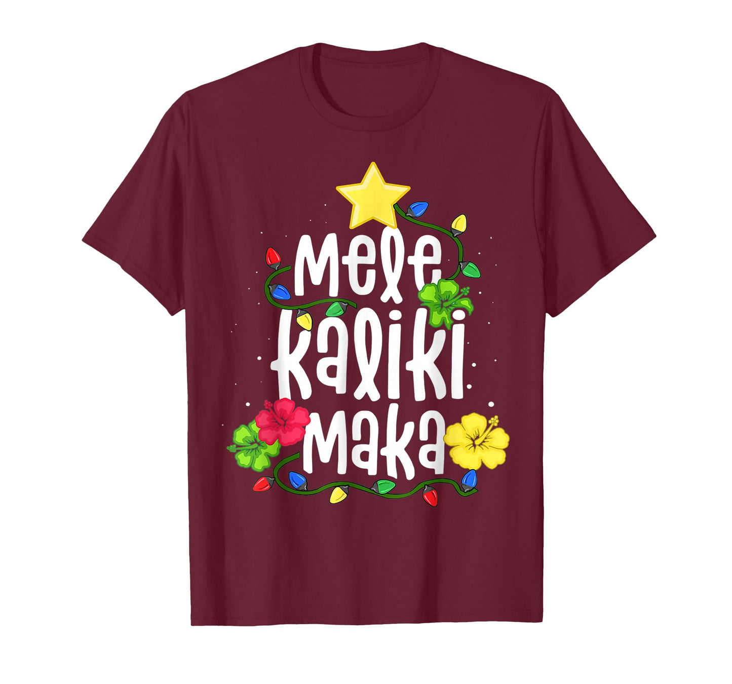 Mele Kalikimaka for Women Hawaiian Hawaii Christmas T-Shirt