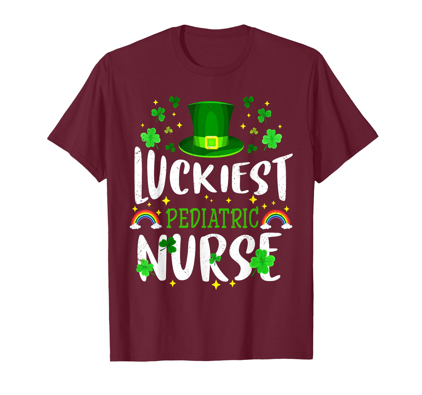 Luckiest Pediatric Nurse St Patricks Day Leprechaun T-Shirt