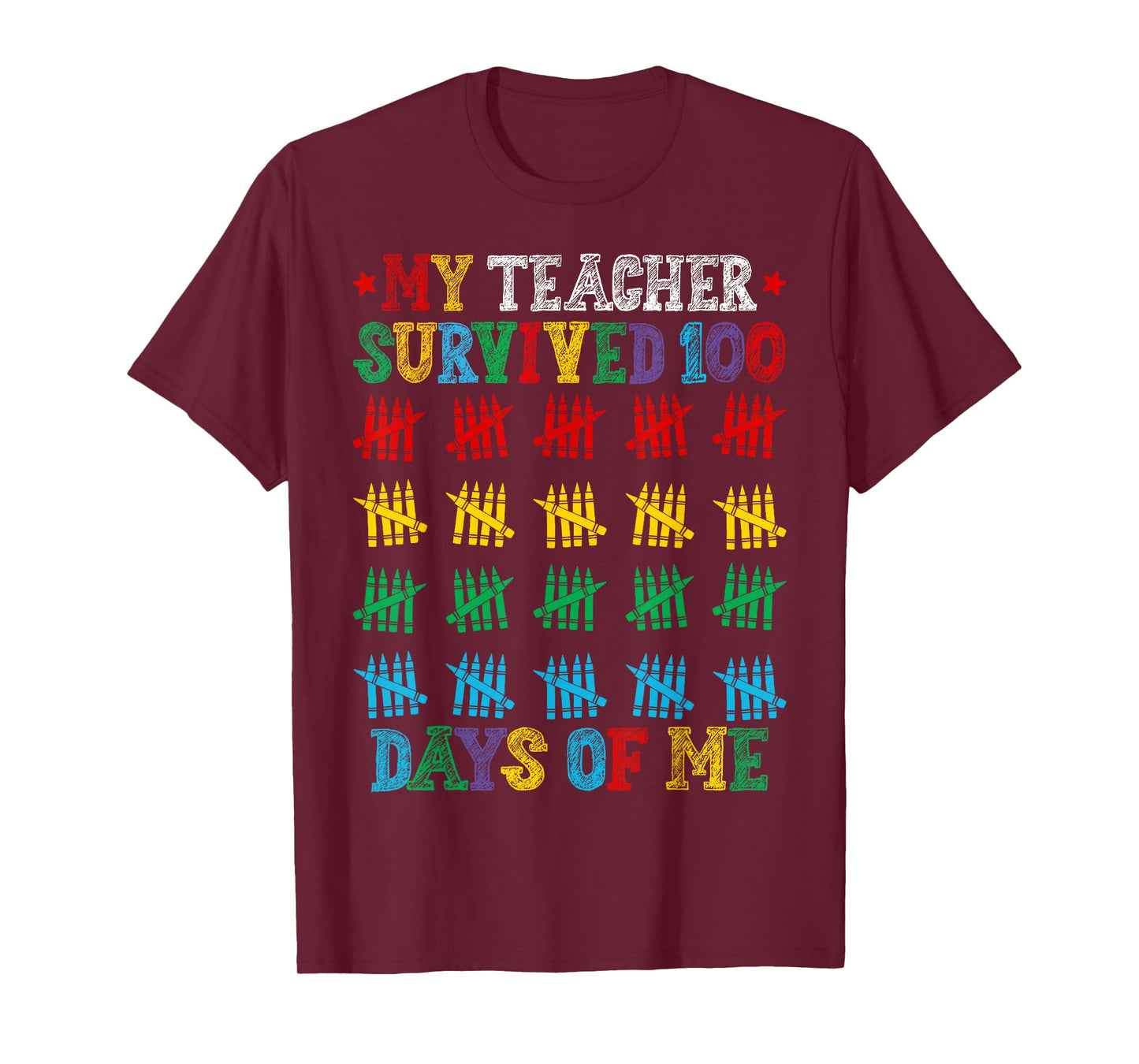 My Teacher Survived 100 Days of Me 100 Days of School Kids T-Shirt
