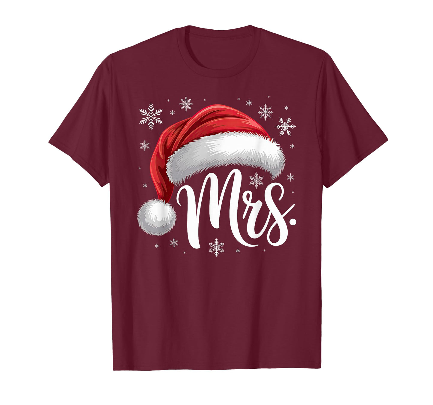 Mr and Mrs Claus Couples Matching T-Shirt