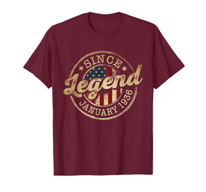 Legend Since January 1936 Vintage 90th Birthday Classic T-Shirt