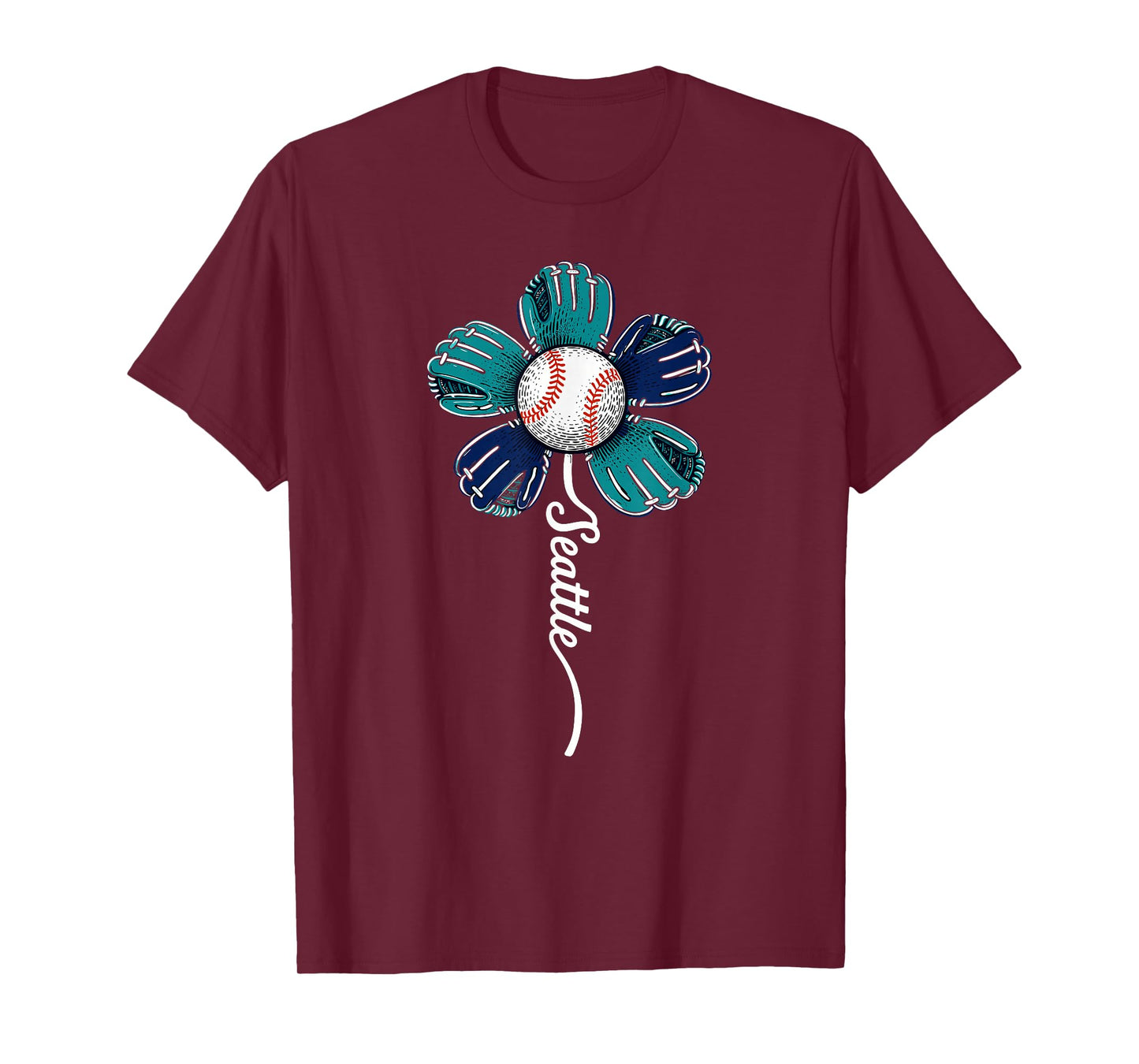 Seattle Flower for Men Women Boys Girls Kids T-Shirt
