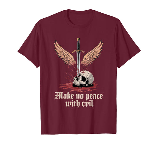 Make No Peace with Evil Tshirt Archangel Michael Jesus God T-Shirt