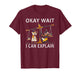 Okay Wait I Can Explain, Anubis Egyptian Scale Meme T-Shirt