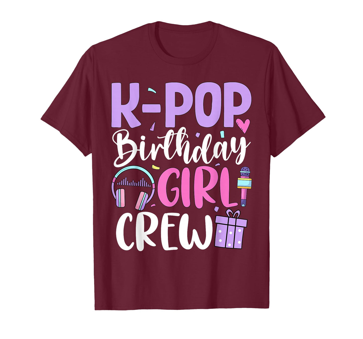 K Pop Birthday Girl Crew Korean Pop Birthday Party T-Shirt