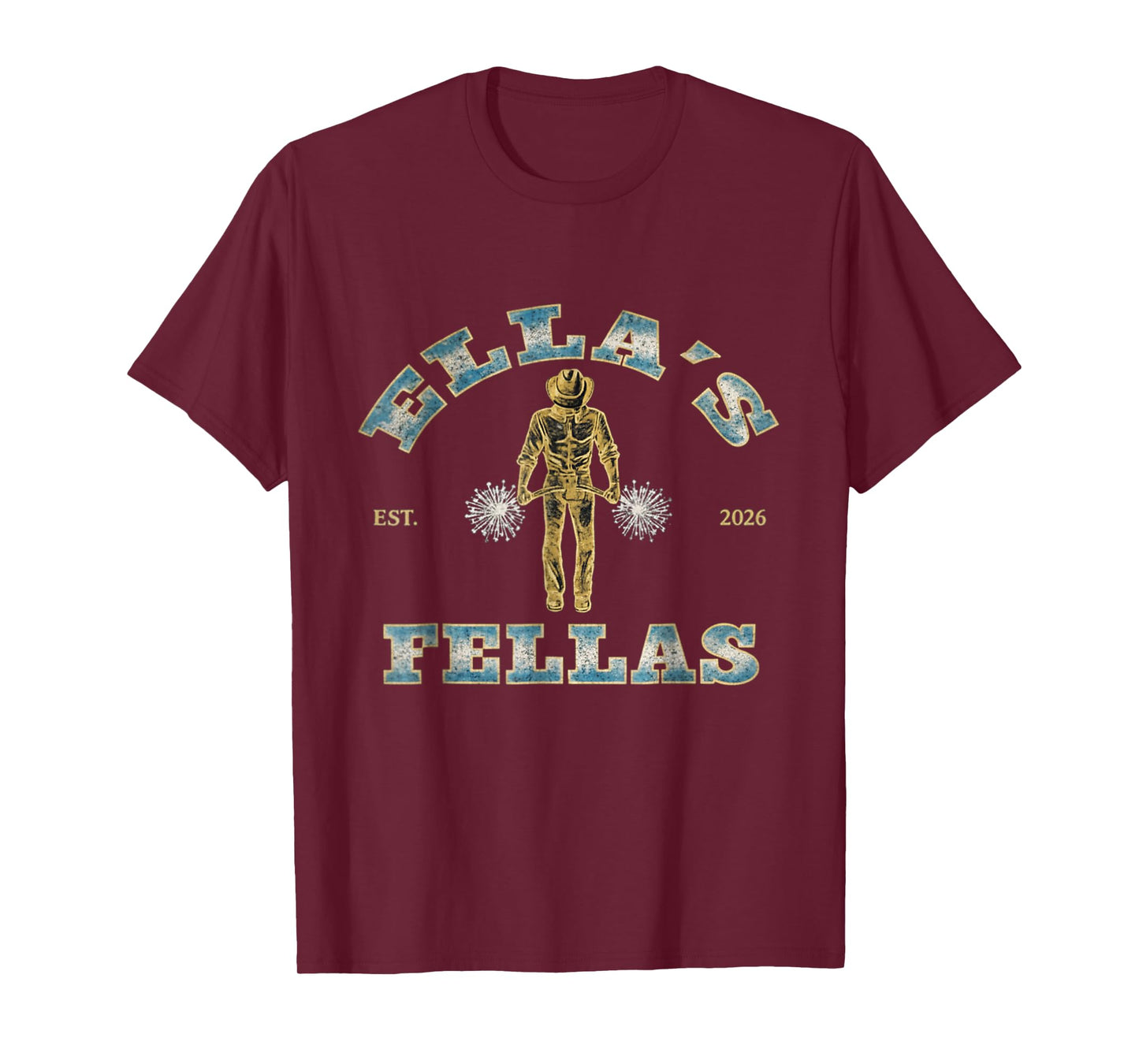 Ellas Fellas Vintage Retro Tee - Matching Squad 70s Style T-Shirt