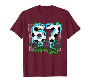 Soccer Ice Cream Drip 67 Hands Sports Six Seven Meme Boys T-Shirt