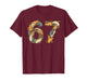 Funny Tabby Cats 6 7 Meme Six Seven Love Alley Cats T-Shirt