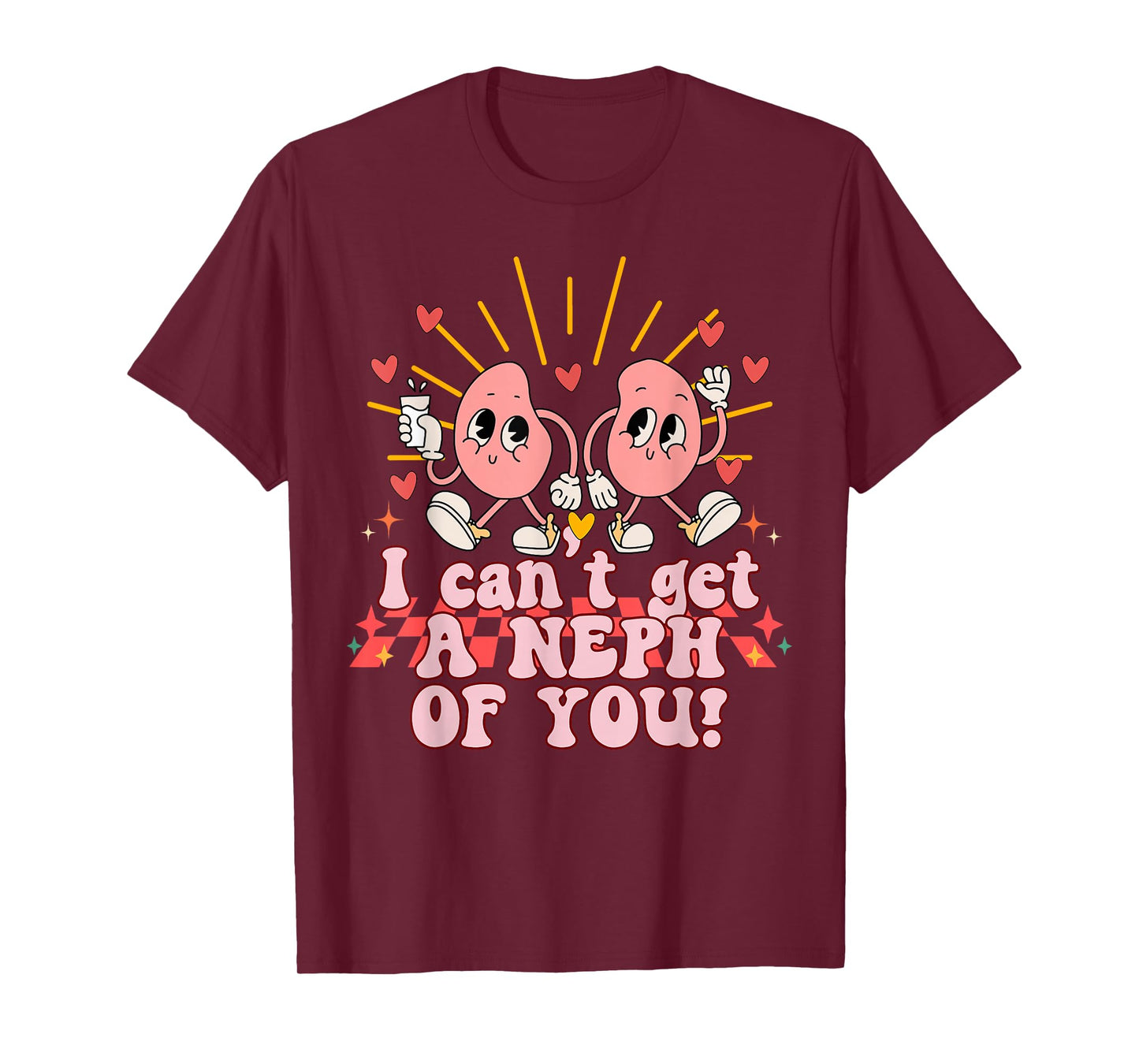 Kidney Dialysis Nurse Nephrology Tech Awareness Valentines T-Shirt